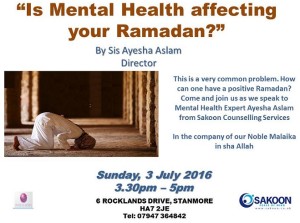 Islam and mental Health flyer